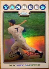 Mickey Mantle [Refractor] #7 Baseball Cards 2008 Topps Chrome Prices