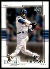 Sammy Sosa Baseball Cards 2001 Upper Deck Pros & Prospects Prices