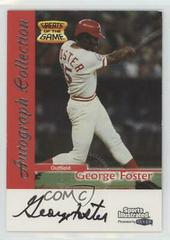 George Foster Baseball Cards 1999 Sports Illustrated Greats of the Game Autographs Prices