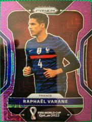 Raphael Varane [Purple Mojo] Soccer Cards 2022 Panini Prizm World Cup Prices