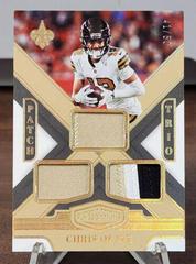 Chris Olave [Gold] #PT-CO Football Cards 2023 Panini Plates and Patches Patch Trio Prices