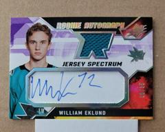 William Eklund [Spectrum] #WE Hockey Cards 2021 SPx Rookie Auto Jersey Prices