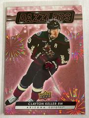 Clayton Keller [Pink] #DZ-100 Hockey Cards 2023 Upper Deck Dazzlers Prices