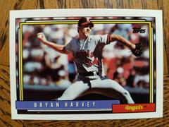 Bryan Harvey #568 Baseball Cards 1992 Topps Prices