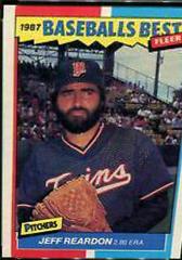 Jeff Reardon Baseball Cards 1987 Fleer Baseball's Best Prices