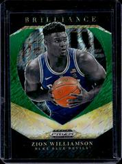 Zion Williamson [Green Shimmer] Basketball Cards 2021 Panini Prizm Draft Picks Brilliance Prices
