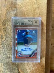 Miguel Hiraldo [Orange Wave Refractor] #CPA-MH Baseball Cards 2019 Bowman Chrome Prospects Autographs Prices
