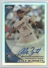 Alex Burnett [Refractor Autograph] #188 Baseball Cards 2010 Topps Chrome Prices