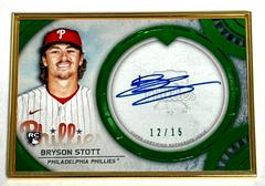 Bryson Stott [Emerald] #TCA-BS Baseball Cards 2022 Topps Transcendent Collection Autographs Prices