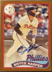 Bryce Harper [Gold] Baseball Cards 2024 Topps 1989 Autograph Prices