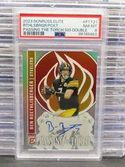 Ben Roethlisberger, Kenny Pickett #PTT-21 Football Cards 2023 Panini Donruss Elite Passing the Torch Signatures Prices