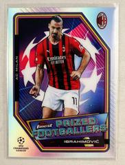 Zlatan Ibrahimovic Soccer Cards 2021 Topps Finest UEFA Champions League Prized Footballers Prices