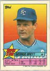 George Brett, John Kruk, Mike Henneman Baseball Cards 1989 Topps Stickercard Prices