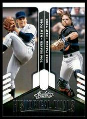 Mike Piazza, Tom Seaver [Retail] #HD-TM Baseball Cards 2022 Panini Absolute Historical Duals Prices