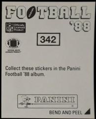 Bobby Hebert #342 Football Cards 1988 Panini Sticker Prices