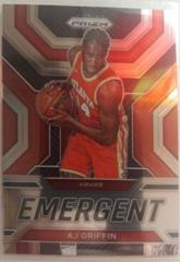 AJ Griffin #6 Basketball Cards 2022 Panini Prizm Emergent Prices
