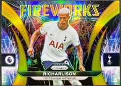Richarlison [Gold] Soccer Cards 2022 Panini Prizm Premier League Fireworks Prices