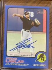 Jordan Lawlar [Blue] Baseball Cards 2022 Topps Heritage Minor League Real One Autographs Prices