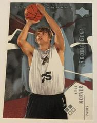 Kyle Korver Basketball Cards 2003 Upper Deck Black Diamond Prices
