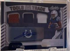 Jonathan Taylor [Material Autograph] #TTT-21 Football Cards 2022 Panini Absolute Tools of the Trade Triple Prices