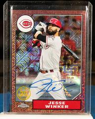 Jesse Winker [Red] #87BA-JW Baseball Cards 2022 Topps Chrome 1987 Autographs Prices