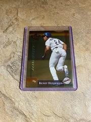 Rickey Henderson [Padres] Baseball Cards 2002 Leaf Rookies & Stars Prices