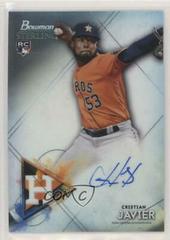 Cristian Javier #BSRA-CJ Baseball Cards 2021 Bowman Sterling Rookie Autographs Prices