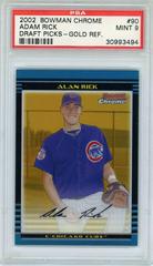 Adam Rick [Gold Refractor] #90 Baseball Cards 2002 Bowman Chrome Draft Picks Prices