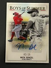 Nick Senzel [Gold] #BOS-NS Baseball Cards 2022 Panini Chronicles Boys of Summer Autographs Prices