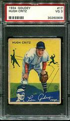 Hugh Critz #17 Baseball Cards 1934 Goudey Prices