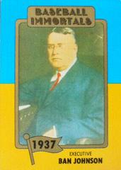Ban Johnson #7 Baseball Cards 1980 Baseball Immortals Prices