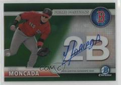 Yoan Moncada [Green Refractor] Baseball Cards 2016 Bowman Chrome Prime Position Autograph Prices