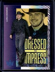 Luka Doncic [Amethyst] #3 Basketball Cards 2023 Panini Court Kings Dressed to Impress Prices