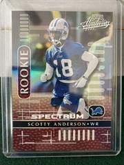 Scotty Anderson [Spectrum] Football Cards 2001 Playoff Absolute Memorabilia Prices