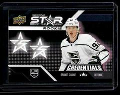 Brandt Clarke [Rookie] Hockey Cards 2022 Upper Deck Credentials 2nd Star Of The Night Prices