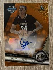Cody Williams [Orange Shimmer] #BCPA-CW Basketball Cards 2023 Bowman Chrome University Prospects Autographs Prices