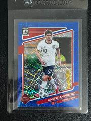 Christian Pulisic [Optic Blue Velocity] #160 Soccer Cards 2021 Panini Donruss Road to Qatar Prices