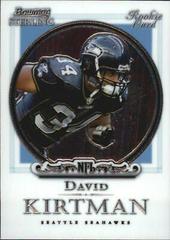 David Kirtman #16 Football Cards 2006 Bowman Sterling Prices