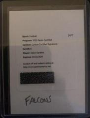 Deion Sanders #CCS-DS Football Cards 2022 Panini Certified Canton Signatures Prices