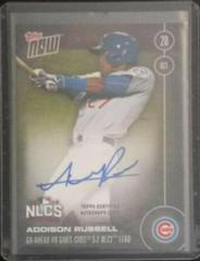 Addison Russell [Autograph] #610-B Baseball Cards 2016 Topps Now Prices