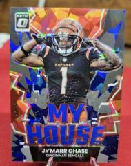 Ja'Marr Chase [Ice] #MH-13 Football Cards 2022 Panini Donruss Optic My House Prices