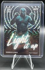 Derrick Lewis [White Sparkle] #23 Ufc Cards 2023 Panini Donruss Optic UFC Light It Up Prices
