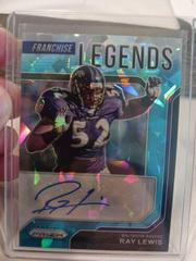 Ray Lewis [Blue Ice Prizm] Football Cards 2021 Panini Prizm Franchise Legends Signatures Prices