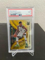 Giannis Antetokounmpo [Gold] #6 Basketball Cards 2022 Panini Select Unstoppable Prices