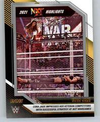 Cora Jade [Black and Gold] #37 Wrestling Cards 2022 Panini NXT WWE 2021 Highlights Prices