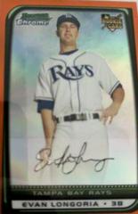 Evan Longoria [Orange Refractor] #216 Baseball Cards 2008 Bowman Chrome Prices