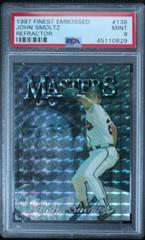 John Smoltz [Refractor] #136 Baseball Cards 1997 Finest Embossed Prices