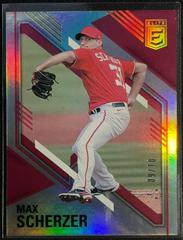 Max Scherzer [Holo Gold] Baseball Cards 2021 Panini Chronicles Elite Prices