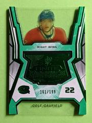 Cole Caufield [Green] Hockey Cards 2021 SPx Finite Rookies Prices