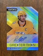 Roman Josi #GT-RJ Hockey Cards 2022 Upper Deck Synergy Greater Than Signatures Prices
